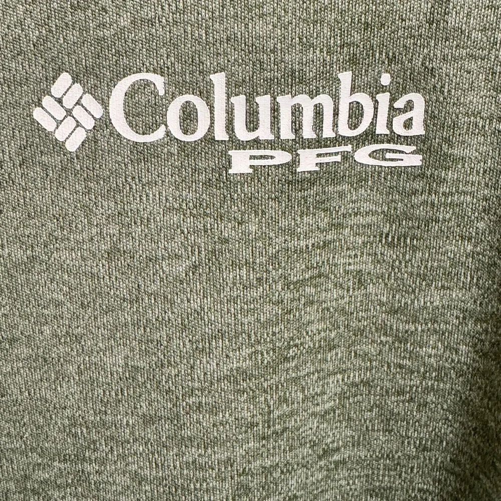 Columbia PFG Men's Olive Green Short Sleeve Tee -Size L - Picture 2 of 5